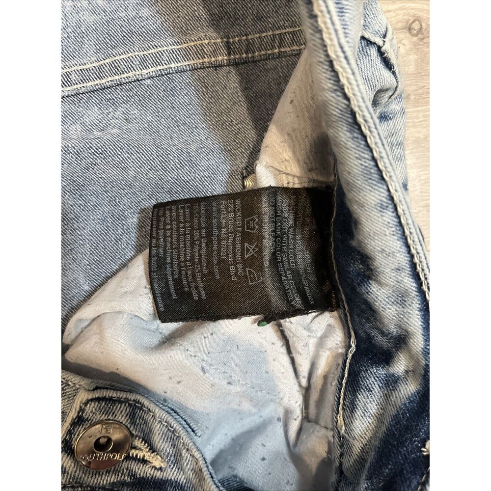 South Pole Jean Skinny Blue Denim Fade Wash Outdoor Casual Distressed 46 x 32 - Picture 4 of 6